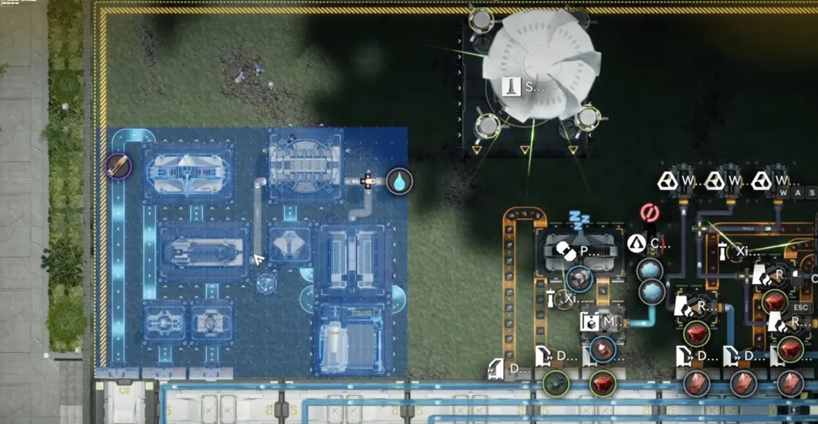 1.5 Extra Meds blueprint deployed with a clean water pipe connected