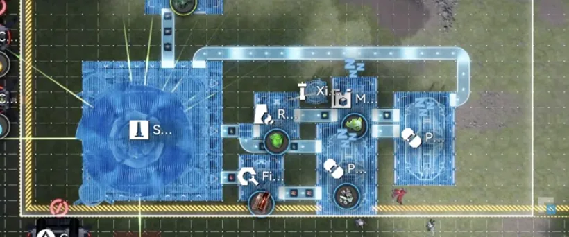 The core connection for the modular event build with the middle output set to Xiranite and the bottom to Cuprium