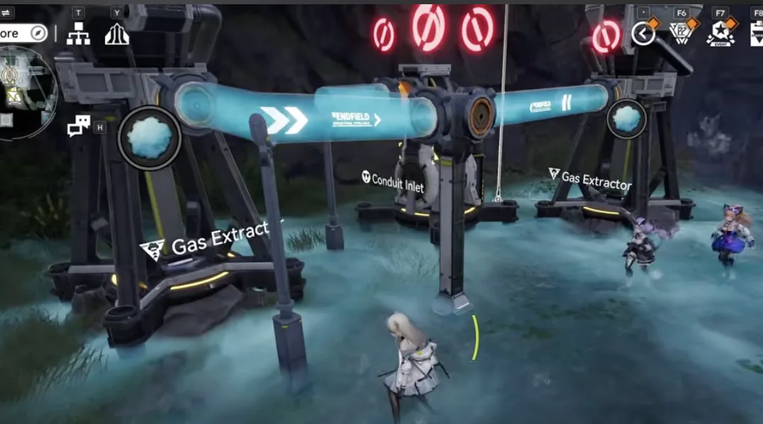 Two Gas Extractors on the Inergen spot merged into one pipe