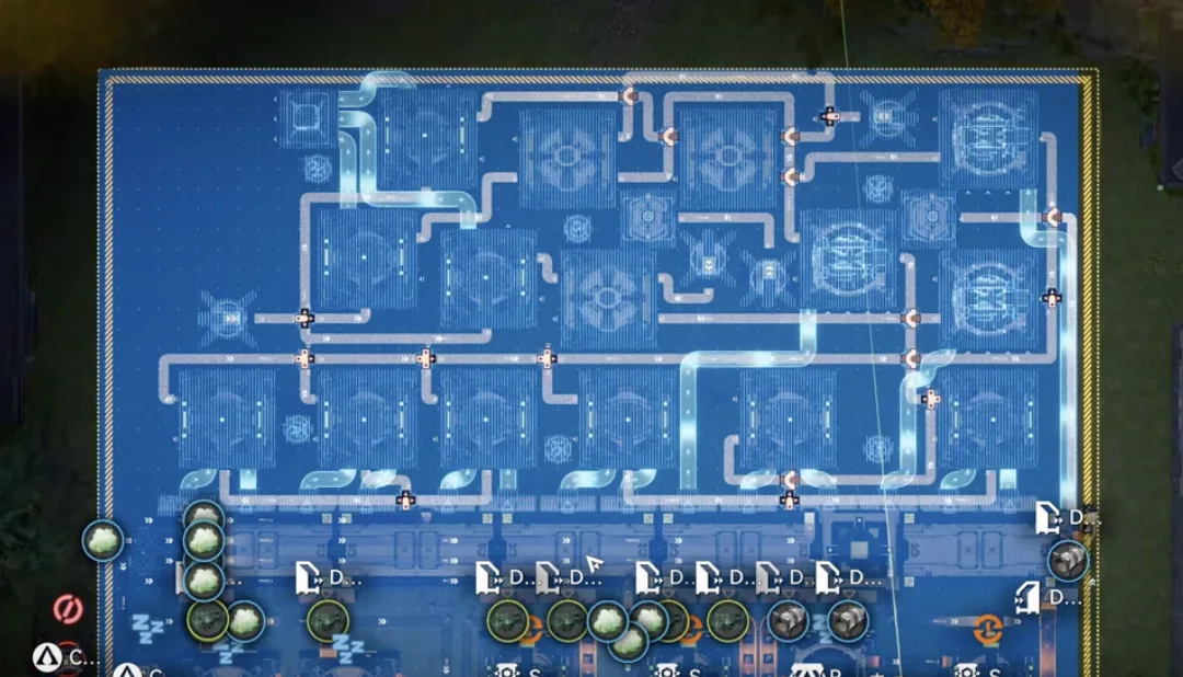 The 1.5 YP Top blueprint placed on the right side of the Yinglung Pass sub AIC above the bottom blueprint