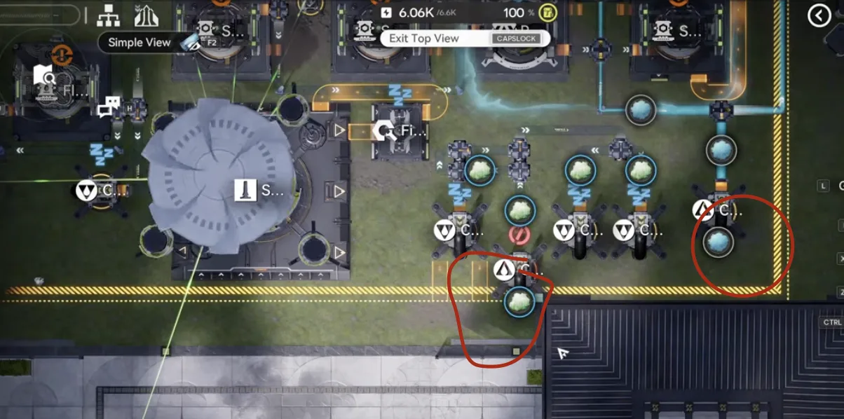 Inergen and 50 per minute Xiragen outlets connected on the bottom right of the Yinglung Pass base