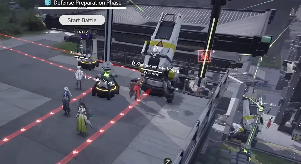 Yinglung Pass Level 1 Auto-Defense, Marsh Gas and Sledgehammer added on the second floor