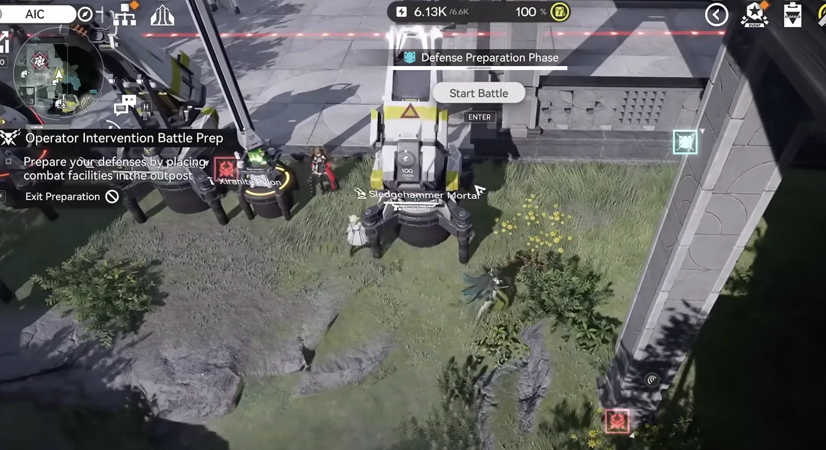Yinglung Pass Level 1 Sledgehammer Mortars on the ground-floor lane powered by a Xiranite Pylon