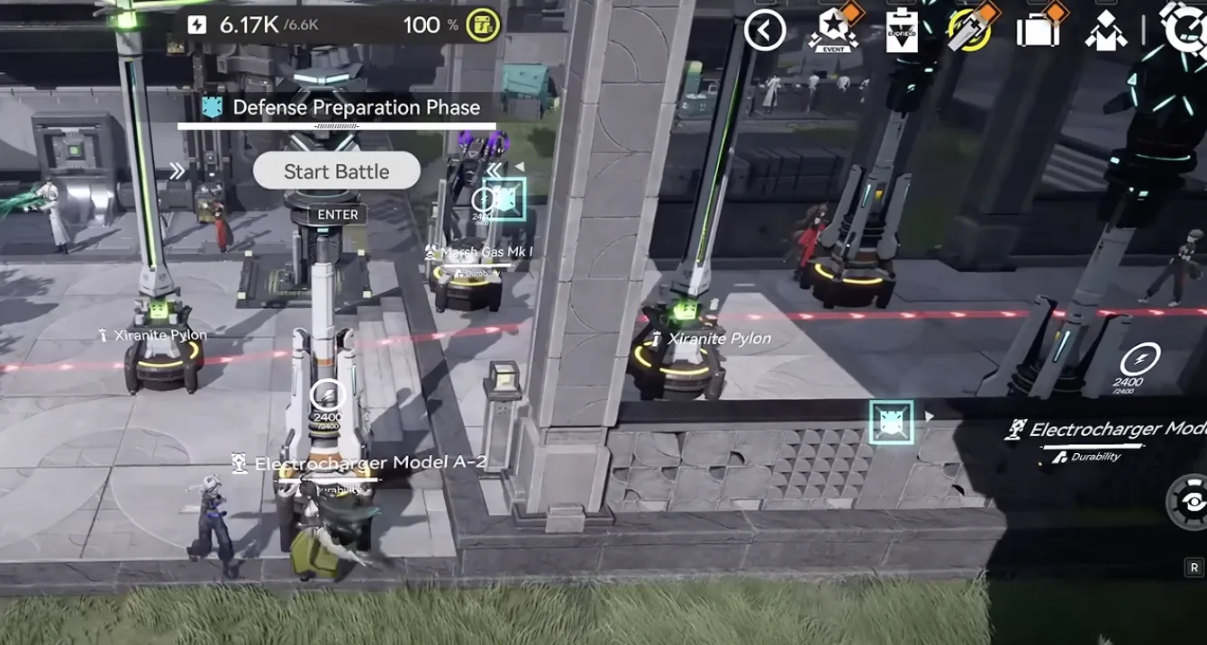 Yinglung Pass Level 2 three Electrocharger Model A2 and one Marsh Gas Mk I around the stairs