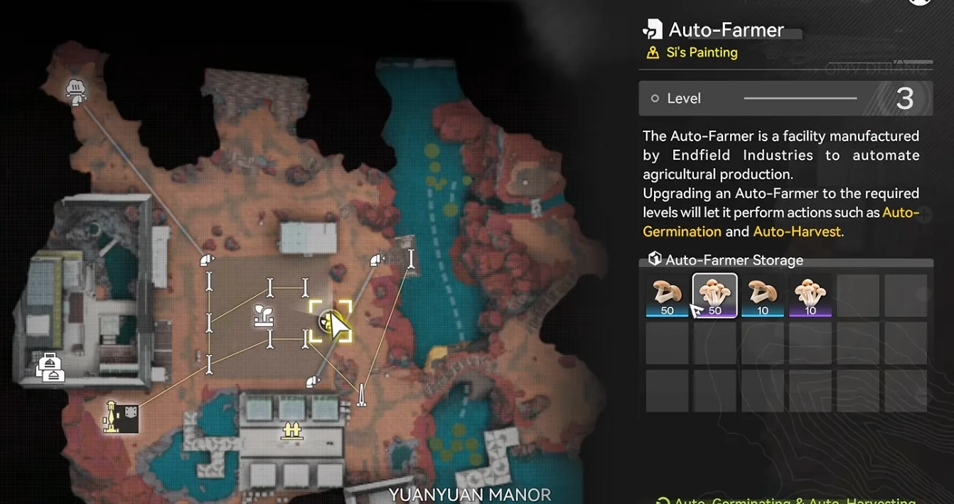 Auto-Farmer Storage with two Relishroom stacks at 50, the per-slot limit