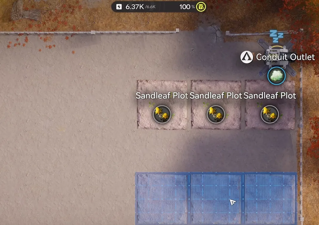 Copying the three Sandleaf plots and pasting them three tiles below